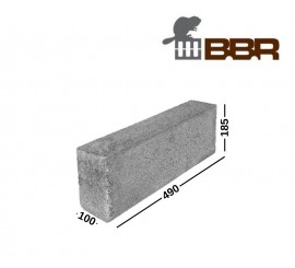 BUVEMA BBR 100 3 MPa keramzitiniai blokeliai pertvaroms 100x185x490