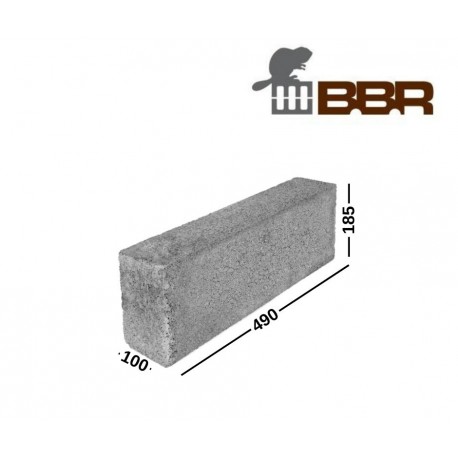 BUVEMA BBR 100 3 MPa keramzitiniai blokeliai pertvaroms 100x185x490