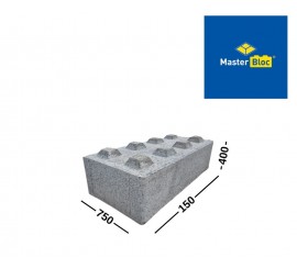 MASTERBLOCK betoniniai LEGO tipo blokai 750x400x1500