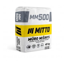 MITTO mūro mišinys MM500 10 MPa, 40 kg