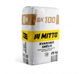 MITTO kvarcinis smėlis SK100, frakcija 0,00-0,4 mm, 25 kg