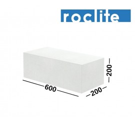 ROCLITE 200 akyto betono blokeliai 200x200x600