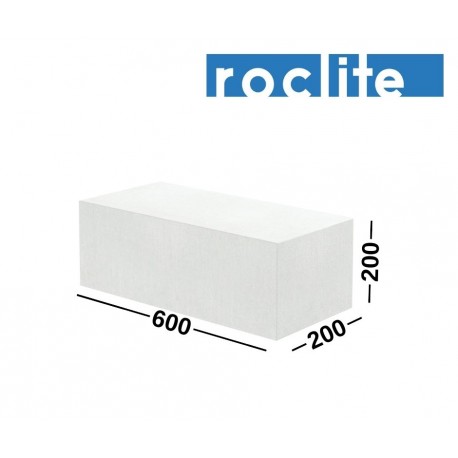 ROCLITE 200 akyto betono blokeliai 200x200x600