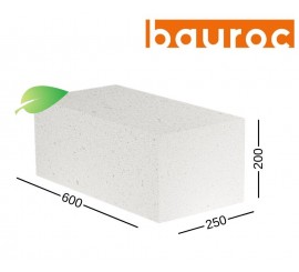 BAUROC GREEN 250 akyto betono blokeliai sienoms 250x200x600