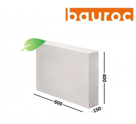 BAUROC GREEN 150 akyto betono blokeliai pertvaroms 150x400x600