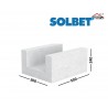 SOLBET U300 U-formos akyto betono blokeliai 300x240x500U betoniniam žiedui ir sąramoms