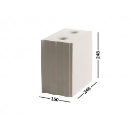 SLS M15/15 silikatiniai blokeliai pertvaroms 150mm 15 Mpa 150x248x248