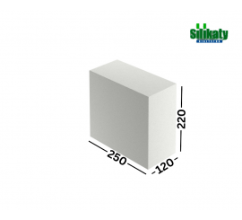 SILIKAT A12 120mm silikatiniai blokeliai akustiniai pilnaviduriai 25MPa 120x220x250 su pazais