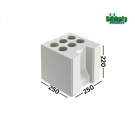 SILIKAT N25 250mm silikatiniai blokeliai 15MPa 250x220x250