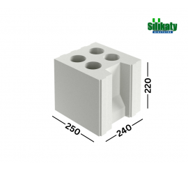 SILIKAT N24e 250mm silikatiniai blokeliai 15MPa 240x220x250