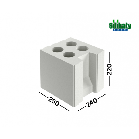 SILIKAT N24/20 240mm silikatiniai blokeliai 20MPa 240x220x250