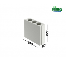 SILIKAT N8 80mm silikatiniai blokeliai 15MPa 80x220x250