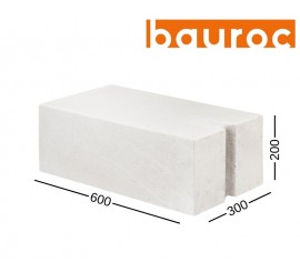 BAUROC CLASSIC 300 akyto betono blokeliai 300x200x600