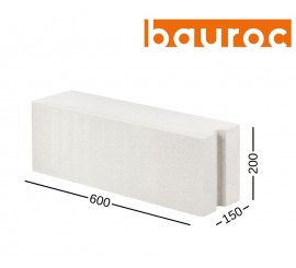 BAUROC CLASSIC 150 akyto betono blokelis 150x200x600