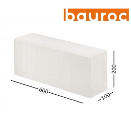 BAUROC CLASSIC 100 akyto betono blokeliai 100x200x600