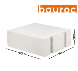 BAUROC ECOTERM+ 500 akyto betono blokelis 500x200x600