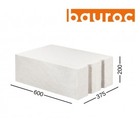 BAUROC ECOTERM+ 375 akyto betono blokelis 375x200x600