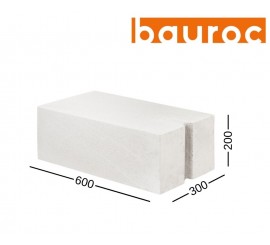 BAUROC ECOTERM+ 300 akyto betono blokelis 300x200x600