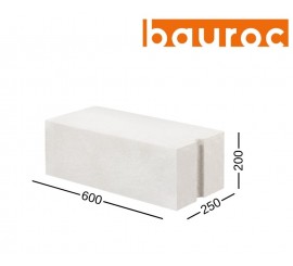 BAUROC HARD 250 akyto betono blokelis 250x200x600