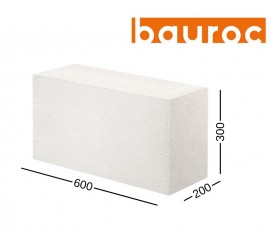 BAUROC UNIVERSAL 300 akyto betono blokelis 300x200x600