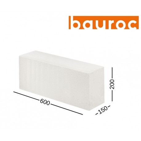 BAUROC ACOUSTIC 250 akyto betono blokelis 250x200x600