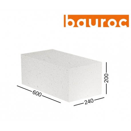 BAUROC ACOUSTIC 250 akyto betono blokelis 250x200x600