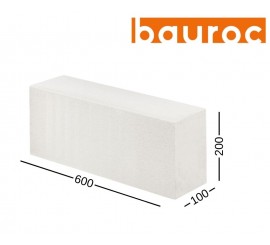 BAUROC ECOLIGHT 100 akyto betono blokelis 100x200x600