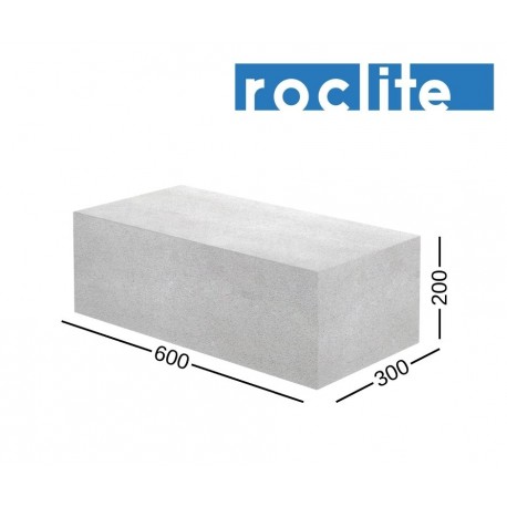 ROCLITE 300 akyto betono blokelis 300x200x600