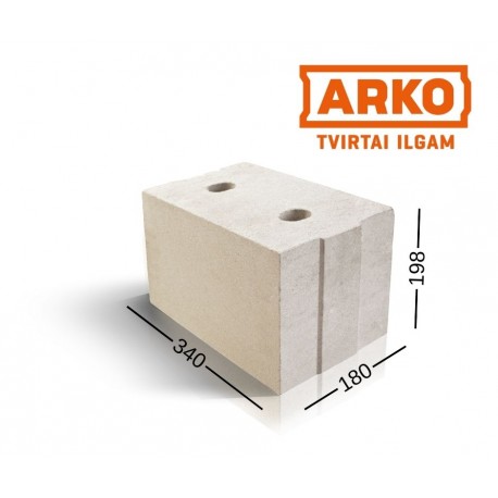 ARKO M18 silikatinis blokas  180x198x340