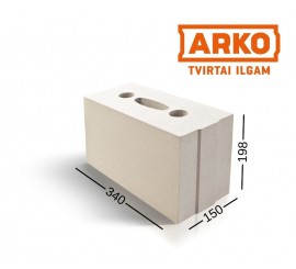 ARKO M18 silikatinis blokas  180x198x340