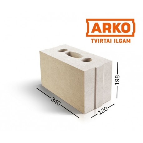 ARKO M18 silikatinis blokas  180x198x340