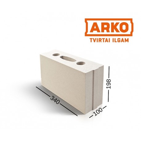 ARKO M18 silikatinis blokas  180x198x340