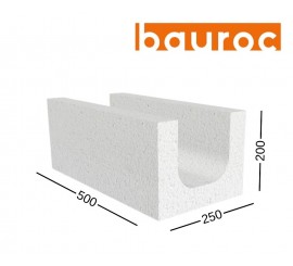 BAUROC U formos akyto betono blokas 250x200x500