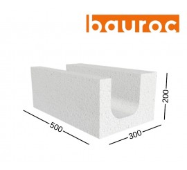 BAUROC U formos akyto betono blokas 250x200x500