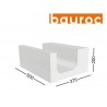 BAUROC U formos akyto betono blokas 250x200x500