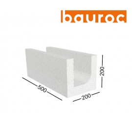 BAUROC U formos akyto betono blokas 250x200x500