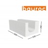 BAUROC U formos akyto betono blokas 250x200x500