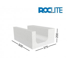 ROCLITE U formos akyto betono blokelis 200x200x500U