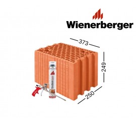 WIENERBERGER DRYFIX 250 keraminiai blokeliai 250x249x373