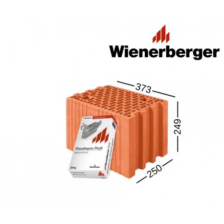 WIENERBERGER PROFI 250 keraminis blokas 250x249x373