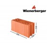 WIENERBERGER P+W 188 keraminis blokas 188x238x498