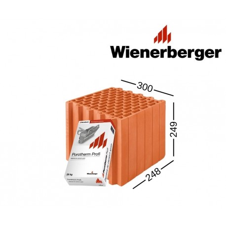 WIENERBERGER PROFI 300 keraminis blokas 300x249x248