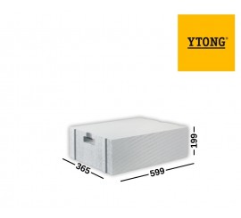 YTONG ENERGO ULTRA + PP2,2/0,3 akyto betono blokeliai 365x199x599